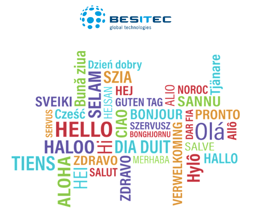 Multi Language greetings Tag der Sprachen Besitec