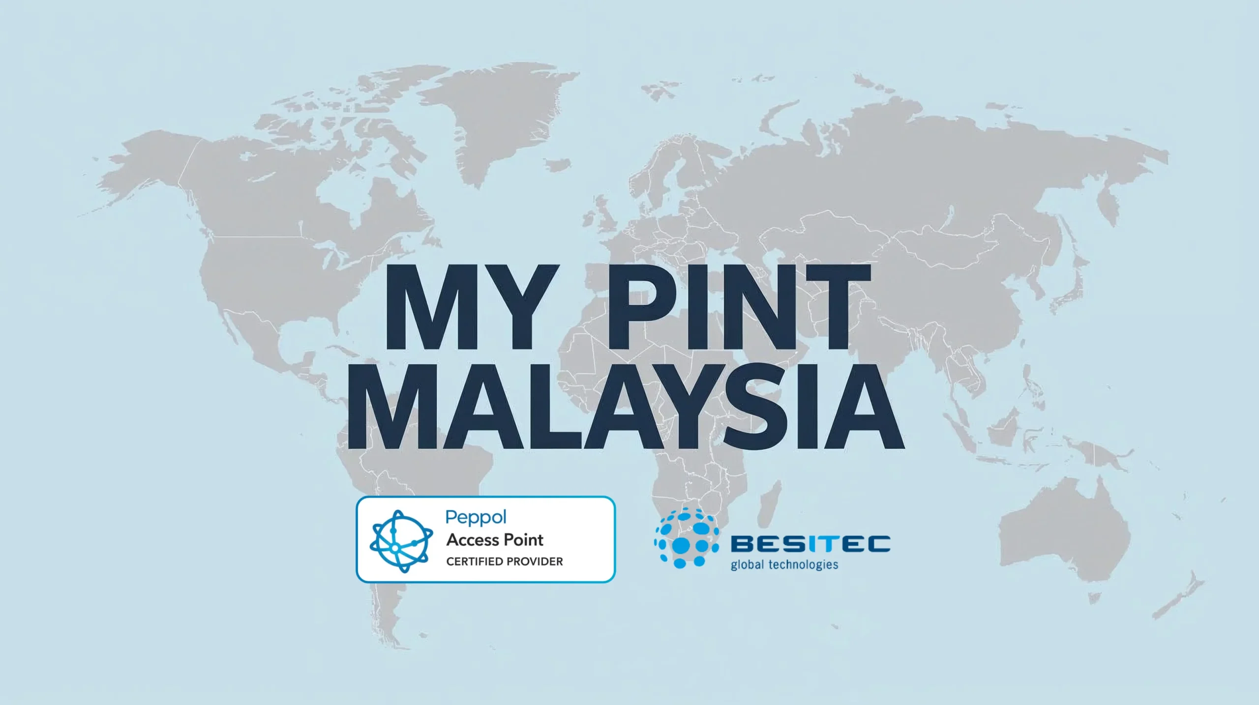 Peppol Malaysia E-Invoicing MY PINT Integration Weltkarte